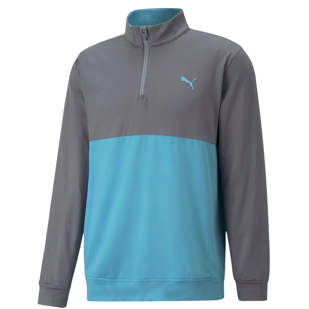 Puma Gamer Colour Block 1/4 Zip Golf Top 532985 1 Puma Gamer Colour Block 1/4 Zip Golf Top 532985