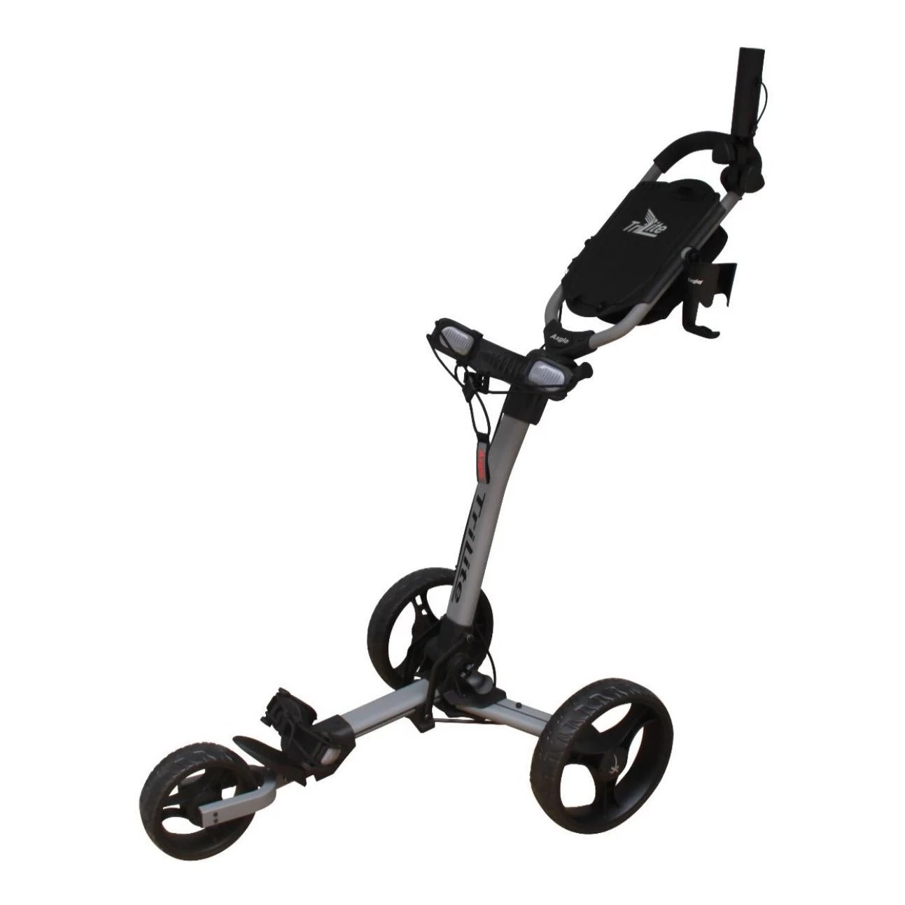 Axglo TriLite 3 Wheel Golf Trolley | Grey/Black 1 Axglo TriLite 3 Wheel Golf Trolley | Grey/Black