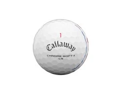 Callaway Chrome Soft X LS Triple Track Golf Balls | White -Elite Golf Shop CSX LS Golf Ball 2021 Triple Track White Front View