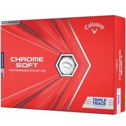 Callaway Chrome Soft Triple Track Golf Balls | White