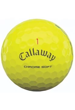 Callaway 2021 Chrome Soft Triple Track Golf Balls | Yellow -Elite Golf Shop Callaway Chrome Soft Triple Track Golf Balls Yellow 130