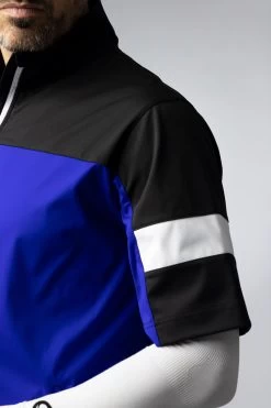 Sunderland Cortina Half Sleeve Golf Windshirt SUNMW85 5 Sunderland Cortina Half Sleeve Golf Windshirt SUNMW85 -Elite Golf Shop Cortina Closeup Sleeve