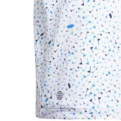Adidas Junior Flag Golf Polo Shirt HD4952 -Elite Golf Shop HD4952 5 APPAREL Photography DetailView2 white
