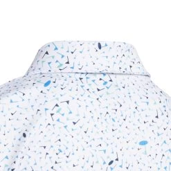 Adidas Junior Flag Golf Polo Shirt HD4952 -Elite Golf Shop HD4952 6 APPAREL Photography DetailView3 white