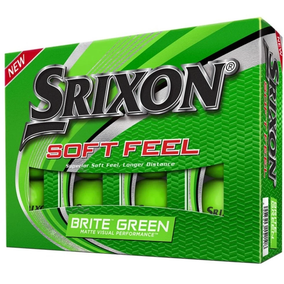 Srixon Soft Feel Brite Golf Balls | Green 1 Srixon Soft Feel Brite Golf Balls | Green