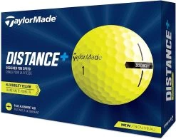 TaylorMade Distance Plus Golf Balls | Yellow