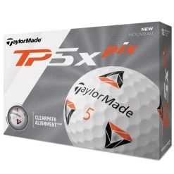 TaylorMade 2020 TP5X Pix Golf Balls | White