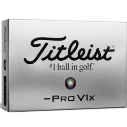 Titleist Pro V1X Left Dash Golf Balls | White