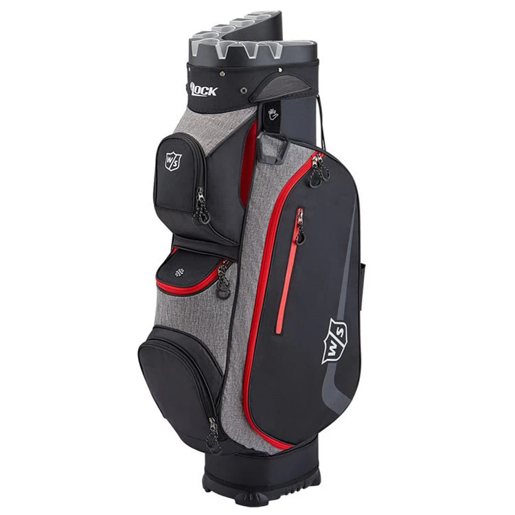 Wilson Staff I Lock 3 Golf Cart Bag WGB4330GY 1 Wilson Staff I Lock 3 Golf Cart Bag WGB4330GY