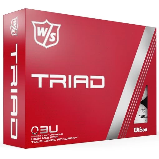 Wilson Staff Triad Golf Balls | White -Elite Golf Shop Wilson Staff Triad Golf Balls White 8